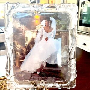 Crystal Clear Studios (New Without Tags) - Elegant Crystal Photo Frame - 8”x10”